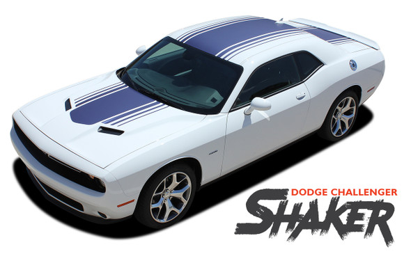 Dodge Challenger SHAKER Factory OEM Shaker Hood Roof Trunk Vinyl Rally Stripe Kit for 2015 2016 2017 2018 2019 2020 2021 2022 2023