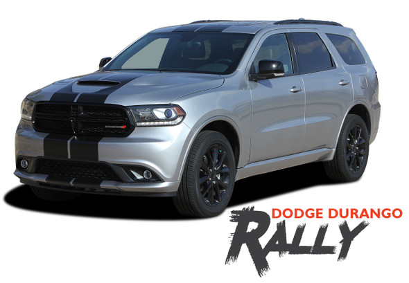 Dodge Durango RALLY Dual Racing Stripes Decals Vinyl Graphics Kit 2014-2023 Models