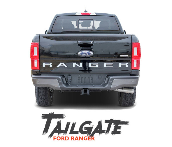 2019 Ford Ranger Tailgate Letters Inlay Decals Stripes TAILGATE TEXT Vinyl Graphics Kit 2019 2020 2021 2022 2023 2024