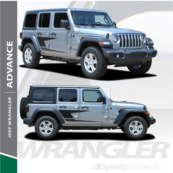 2019 Jeep Wrangler Side Stripes ADVANCE SIDE KIT 2018-2024