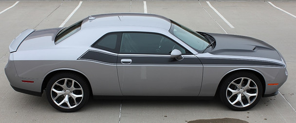 Passenger side R/T 392 Dodge Challenger TA Stripes PURSUIT 2011-2023