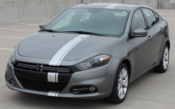 2016-2013 Dodge Dart Rally Offset Stripes DARTING E RALLY