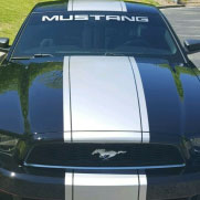 Ford Mustang VENOM Super Snake Center Hood Roof Trunk Racing Rally Stripes Vinyl Graphics Decals Kit 2013 2014