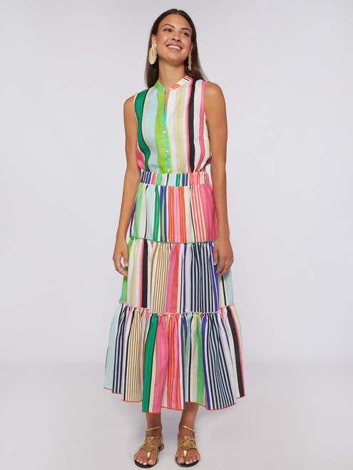 Lorenza Skirt in Stripe