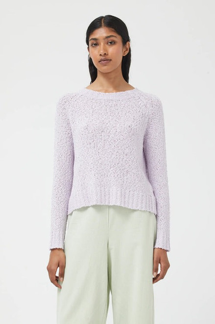 Textured Sweater in Lilac