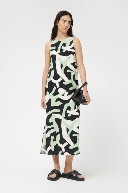 Tank Dress in Structure Print