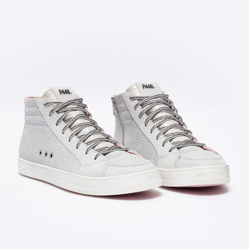 Skate Sneakers in White/Flax