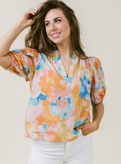 Alix Blouse in Paint Pallet