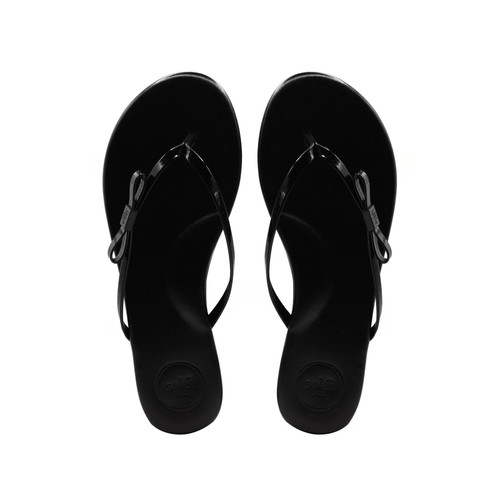 Indie Mini Bow Sandal in Black