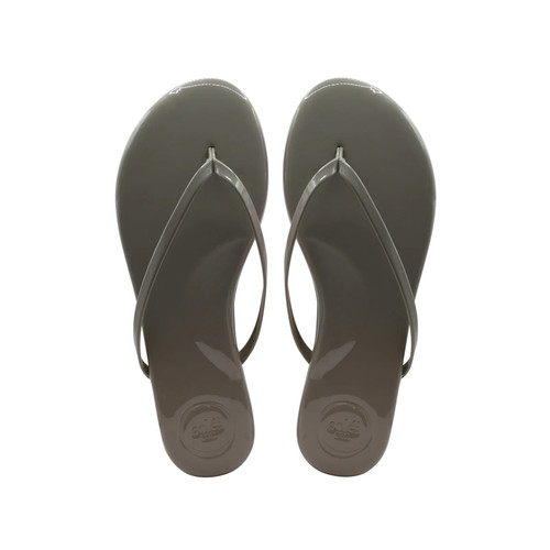 Indie Classic Thin Strap Sandal in Light Taupe Patent