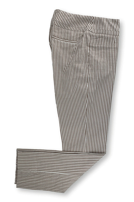 Striped Woven Pant in Nutmeg