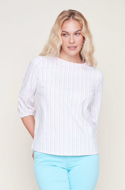 Seersucker Top in Multi