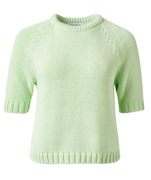 Cotton Rope Crewneck in Lime Cord