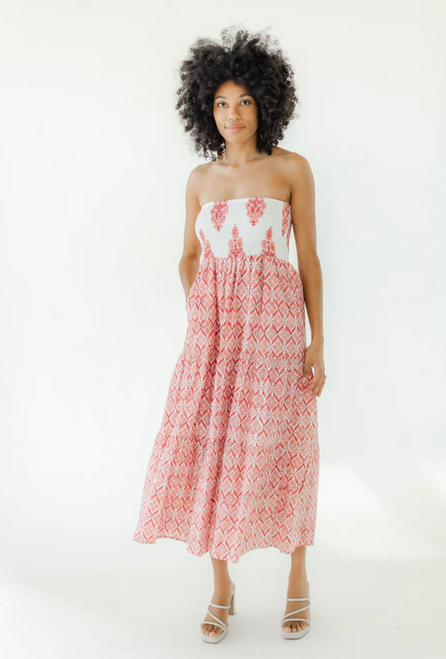 Santa Fe Dress in Peach Bellini