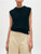 Boucle Cashmere Blend Cable Vest in Black