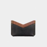 Slim Card Wallet - Tobacco/Black