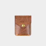Vertical Snap Wallet - Tobacco