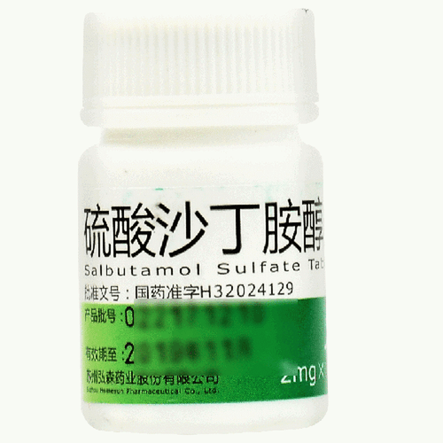 HONGSEN Salbutamol Sulfate Tablets For Asthma 2mg*100 HONGSEN Salbutamol Sulfate Tablets For Asthma 2mg*100