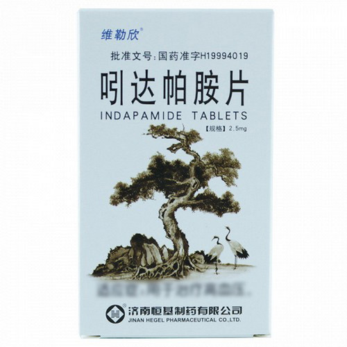 HEGEL WEILEXIN Indapamide Tablets For Hypertension 2.5mg*30 HEGEL WEILEXIN Indapamide Tablets For Hypertension 2.5mg*30