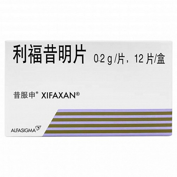 ALFASIGMA XIFAXAN Rifaximin Tablets For Intestinal Infection 0.2g*12 ALFASIGMA XIFAXAN Rifaximin Tablets For Intestinal Infection 0.2g*12