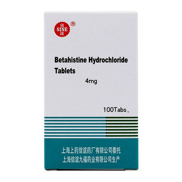 SINE Betahistine Hydrochloride Tablets For Cerebrovascular Disease 4mg*100