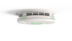 Ceiling view of Rely Battery Operated Combination Smoke and Carbon Monoxide Detector, Voice Alert & LED Rings, 10-Year Battery Ceiling view of Rely Battery Operated Combination Smoke and Carbon Monoxide Detector, Voice Alert & LED Rings, 10-Year Battery