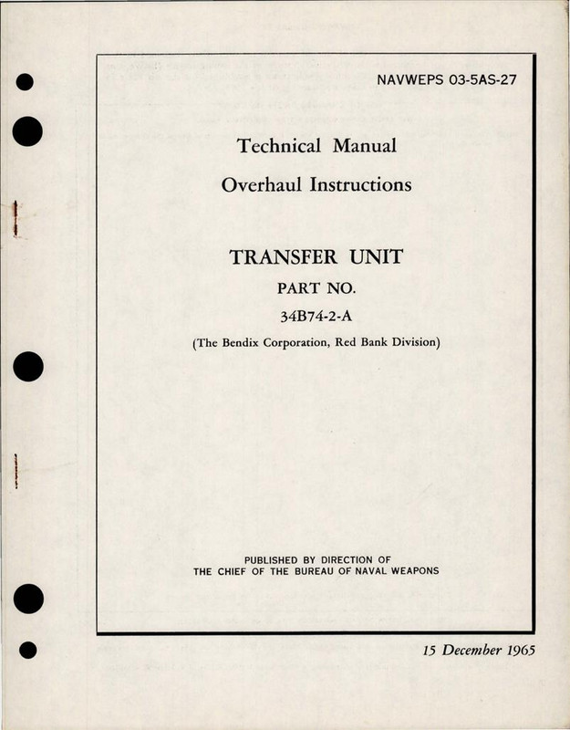 Overhaul Instructions for Flight Path Computer - Part 16002-2-C - AirCorps  Library