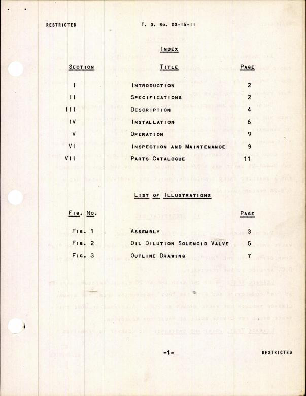 Instructions with PC for Oil Dilution Solenoid Valves AirCorps Library