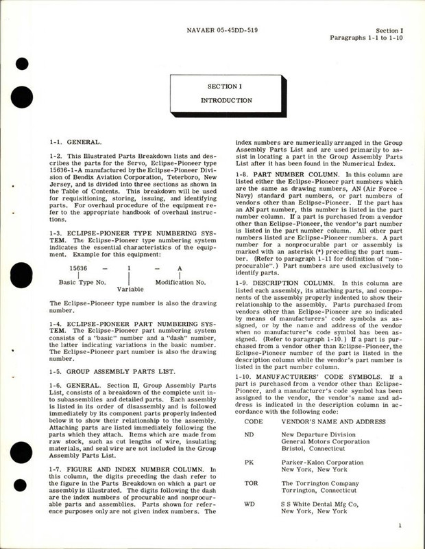 Illustrated Parts Breakdown for Servo Part 156361A AirCorps Library