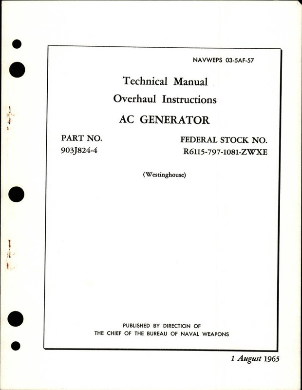 Overhaul Instructions for Amplifier and Signal Generator - Parts