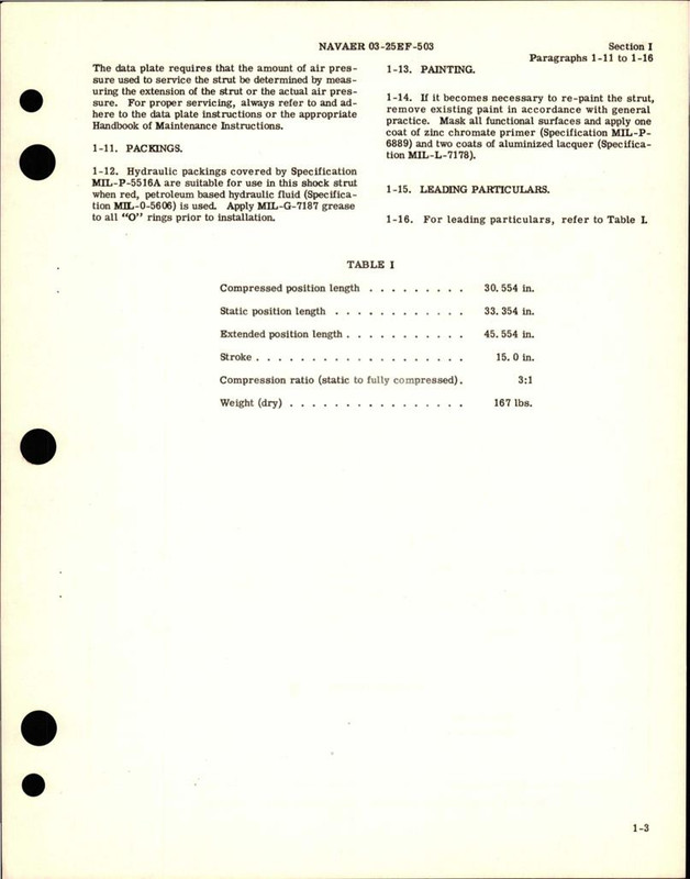 Operation, Service and Overhaul Instructions for Main Landing Gear ...
