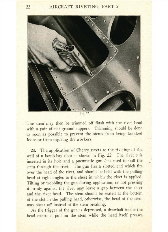 Aircraft Riveting Pattern Aircraft Riveting Part 2 - Bureau of Aeronautics - AirCorps Library