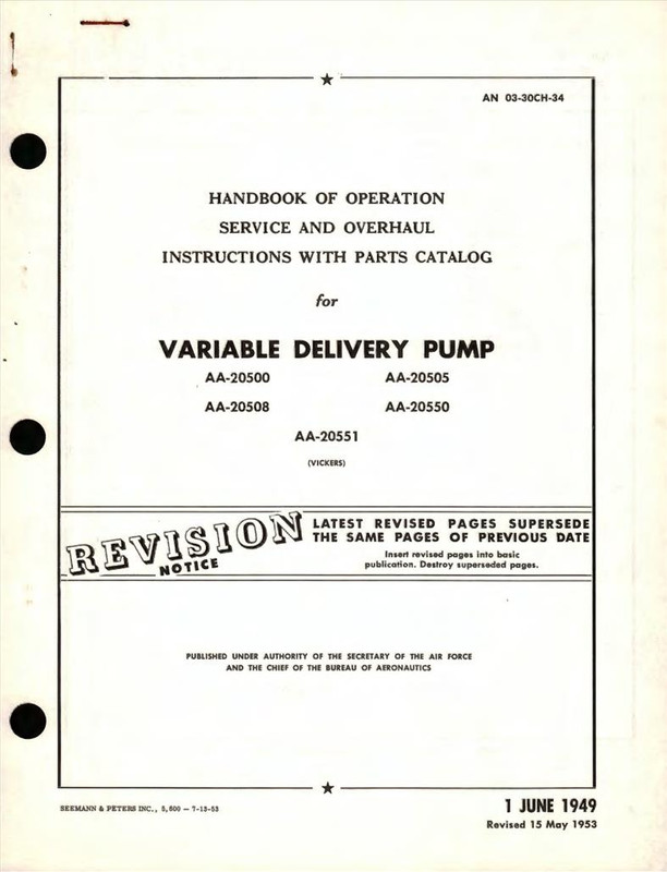 Operation Service and Overhaul Instructions with Parts Catalog for