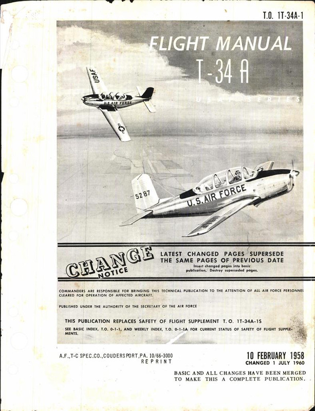Flight Manual for T-34A - AirCorps Library