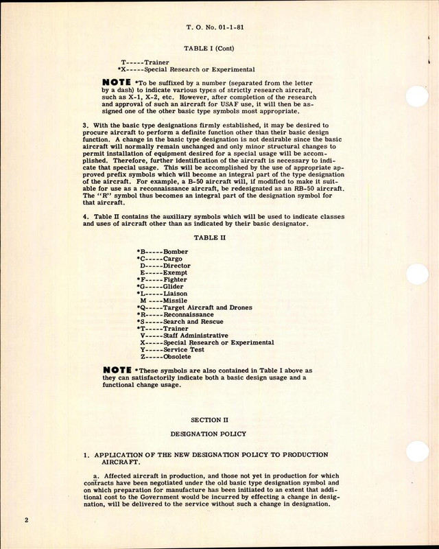 Modification, Classification, Designation, and Redesignation of Heavier ...