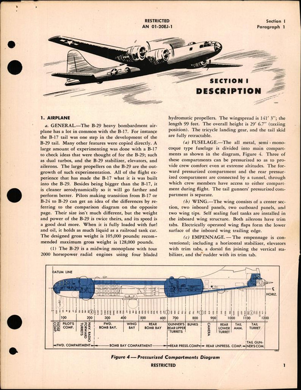 Pilot's Flight Operating Instructions for B-29 and B-29A Airplanes