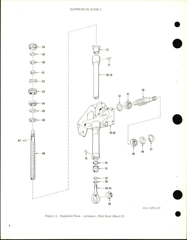 Overhaul Instructions with Parts Breakdown for Pilot Seat Actuator Part 438003 AirCorps Library