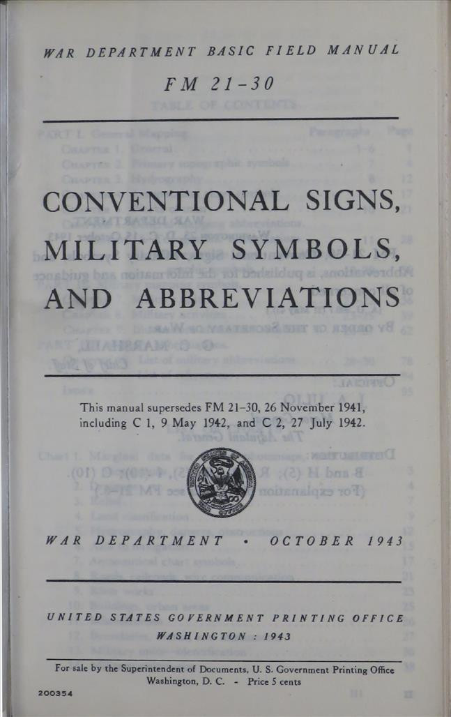 Conventional Signs, Military Symbols, and Abbreviations AirCorps Library