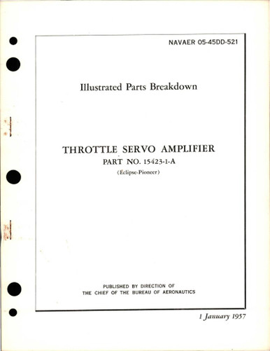 Illustrated Parts Breakdown For Throttle Servo Amplifier Part 15423 1 A Aircorps Library Illustrated Parts Breakdown For Throttle Servo Amplifier Part 15423 1 A Aircorps Library