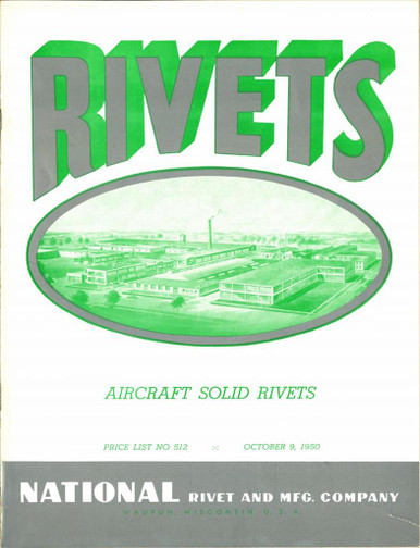 Nationa Rivet Aircraft Solid Rivets - National Rivet & Mgf Co - AirCorps Library