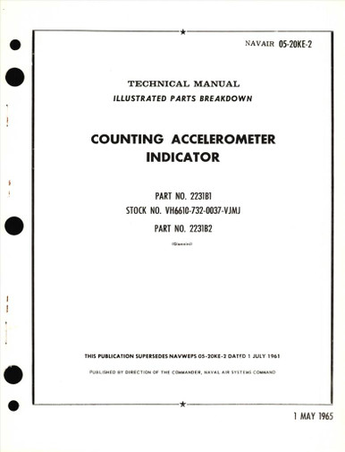 Illustrated Parts Breakdown for Counting Accelerometer Indicator Part ...