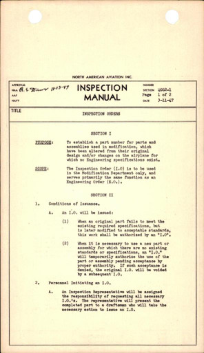 Inspection Orders - AirCorps Library