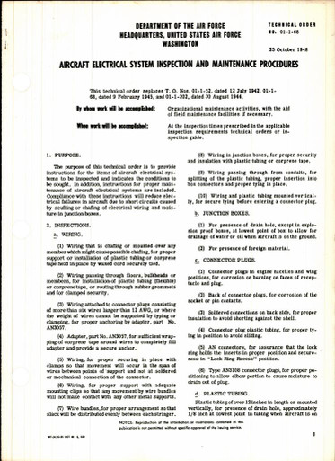 Aircraft Electrical System Inspection and Maintenance Procedures ...