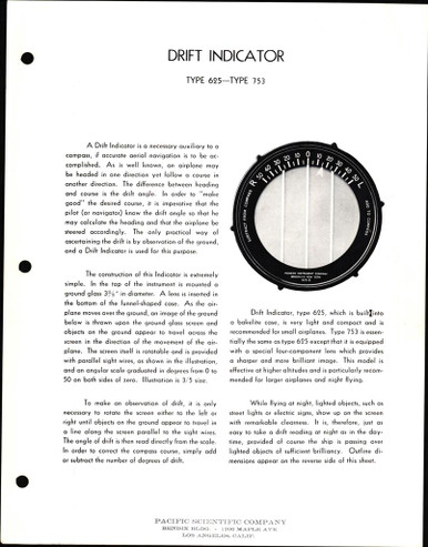 Types 625 and 753 Drift Indicator - AirCorps Library