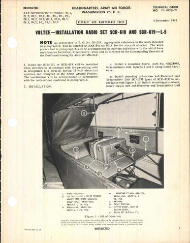 Installation Radio Set Scr 610 And Scr 619 For L 5 Aircorps Library Installation Radio Set Scr 610 And Scr 619 For L 5 Aircorps Library