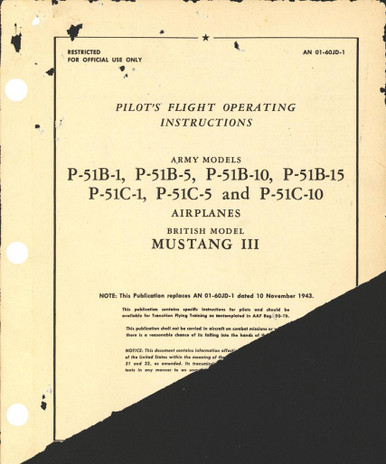 Pilot's Flight Operating Instructions for P-51 - AirCorps Library