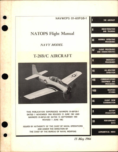 NATOPS Flight Manual for T-28B and T-28C - AirCorps Library