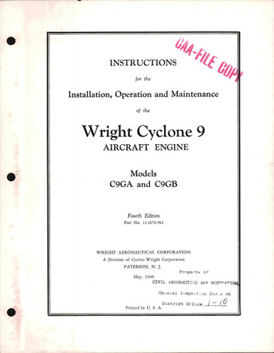 Install, Operation, and Maintenance for Cyclone 9 Models C9GA and C9GB ...