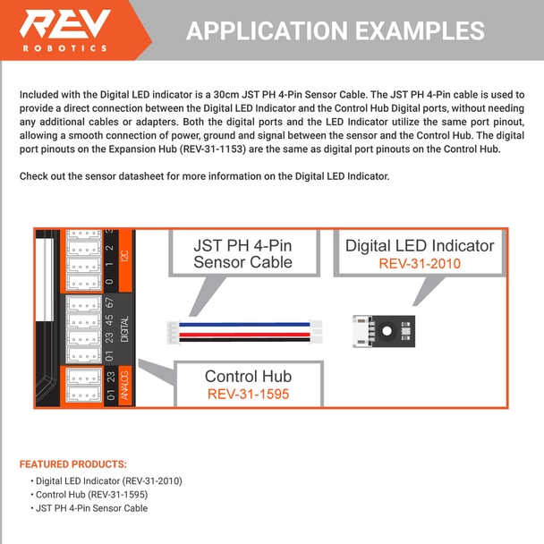 Digital LED Indicator - Red/Green - 4 Pack