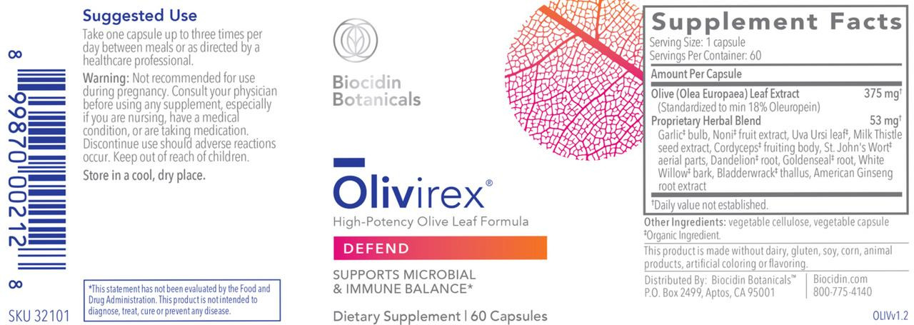 Bio-Botanical Research Olivirex Combination 60 caps 